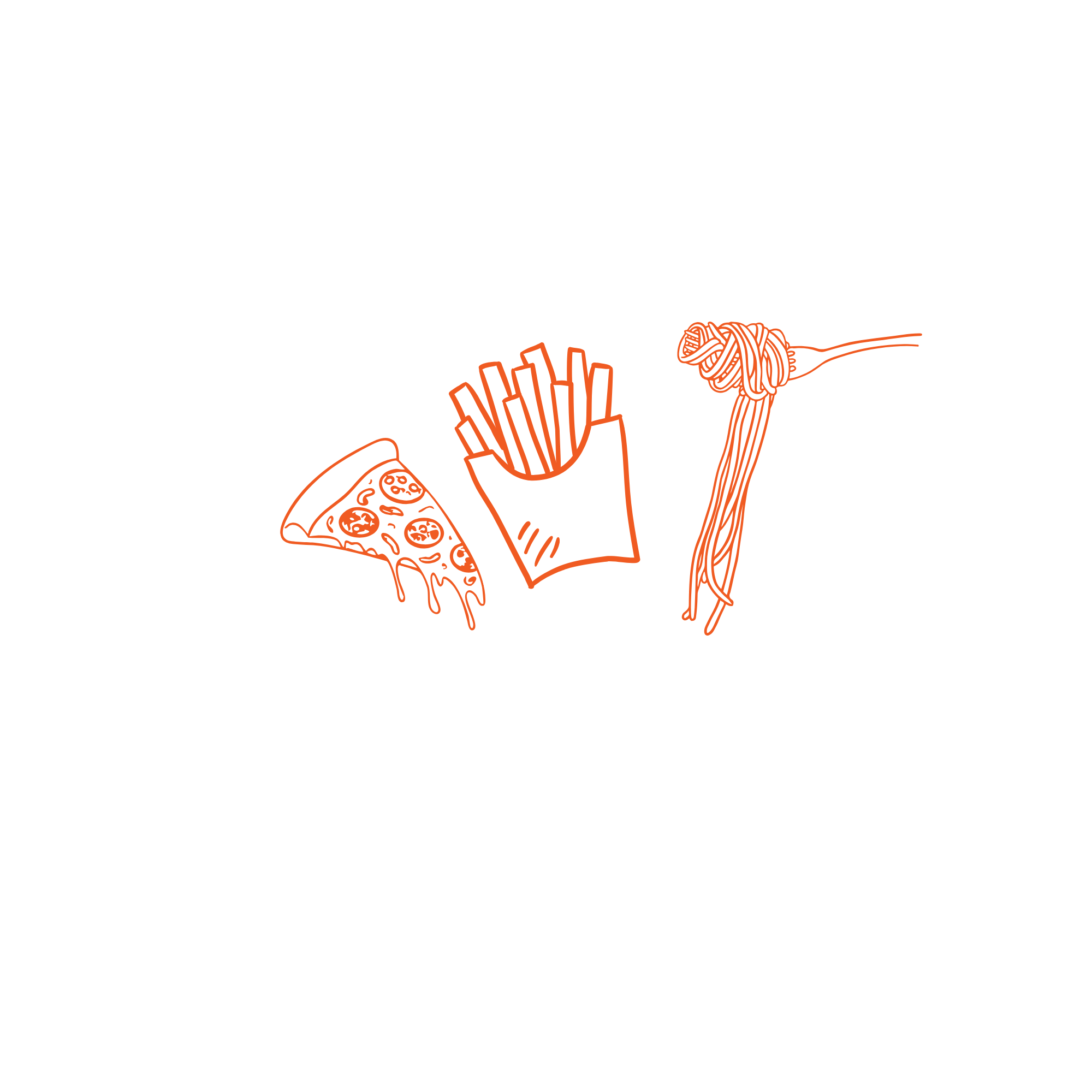 Matikoner — pizza, pommes och pasta